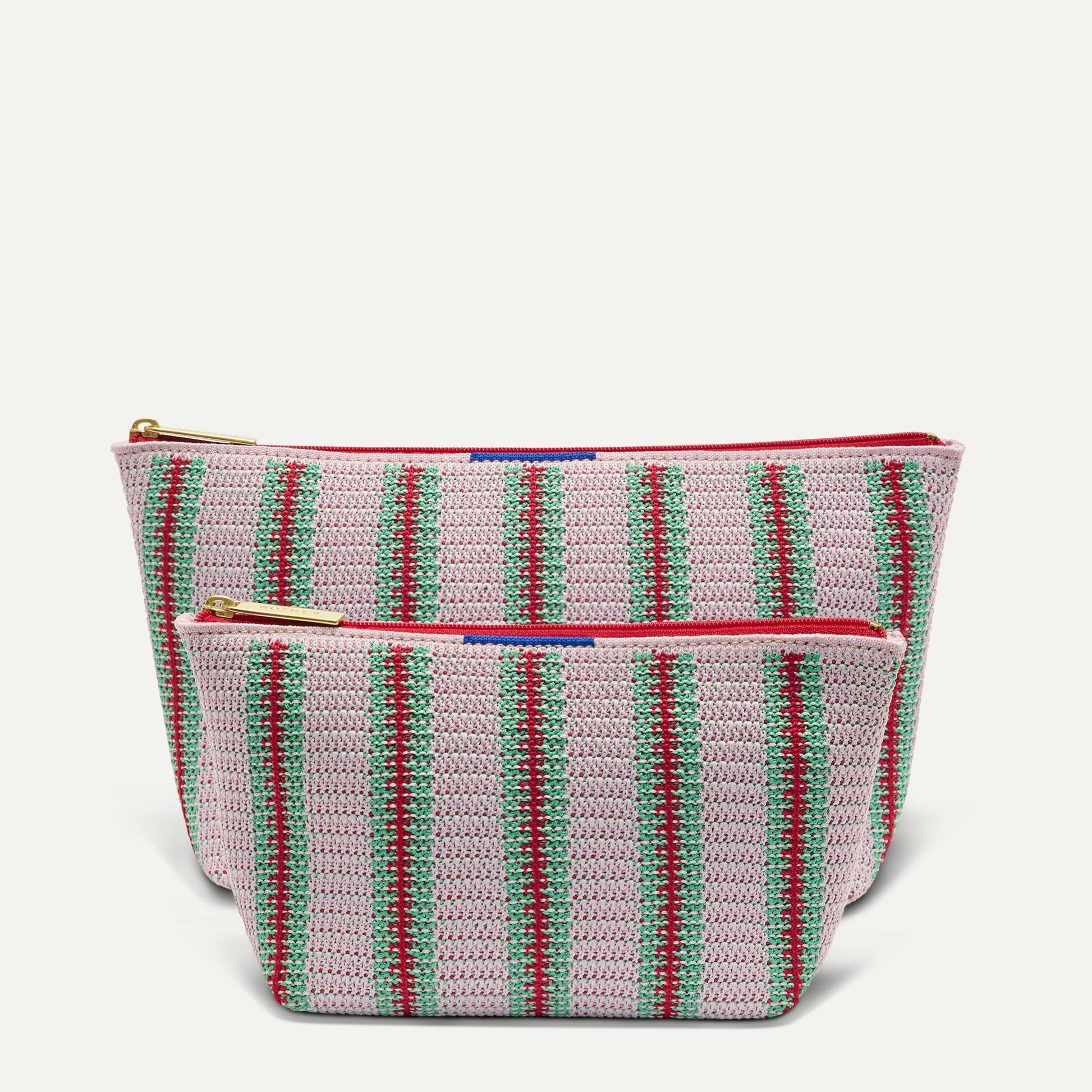 Rothy's The Travel Pouch Set in Watermelon Market Stripe