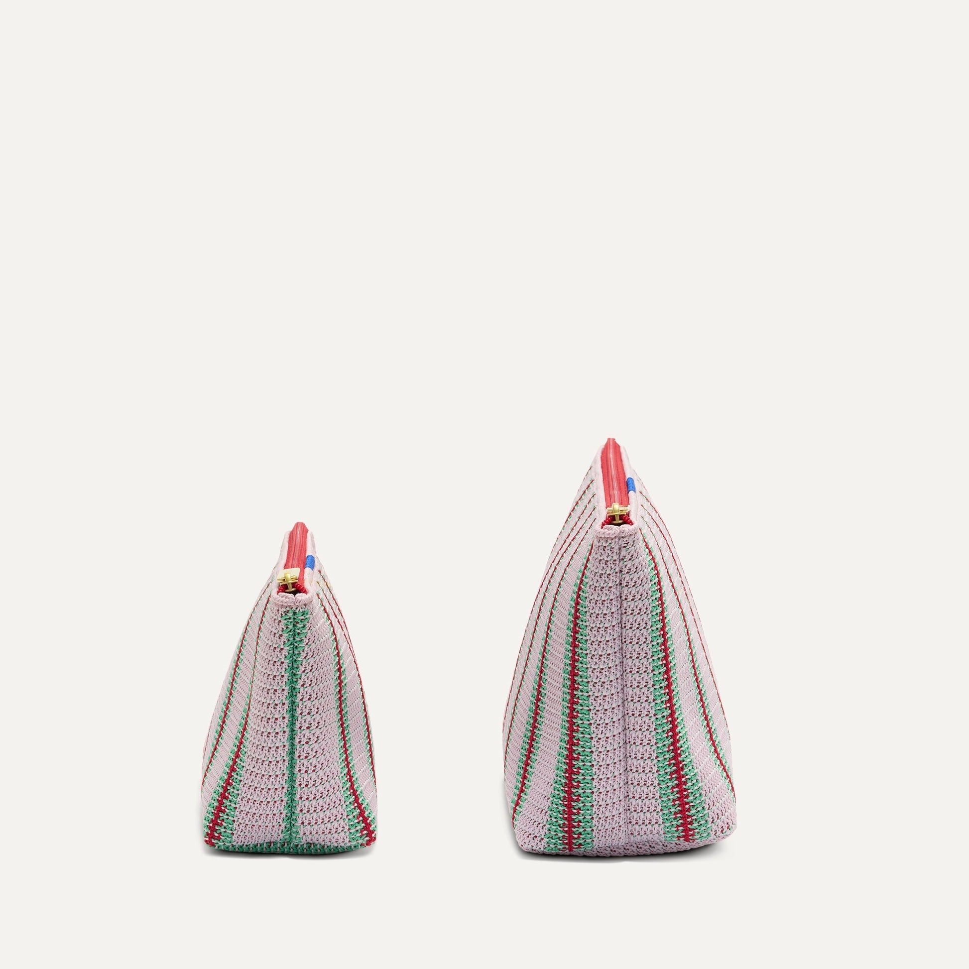 Rothy's The Travel Pouch Set in Watermelon Market Stripe