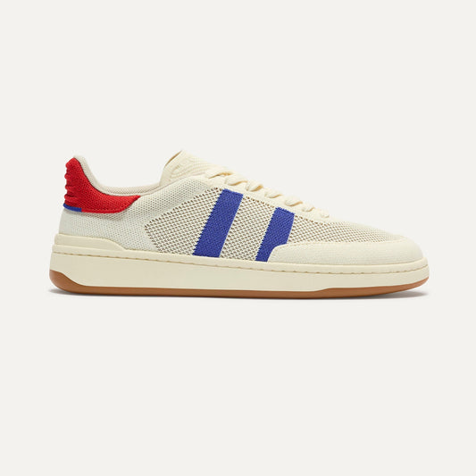 Rothy's The Men's Court Sneaker in Turbo Blue