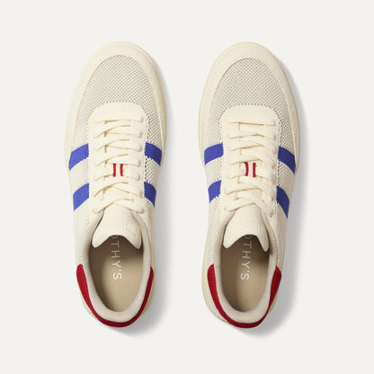 Rothy's The Men's Court Sneaker in Turbo Blue