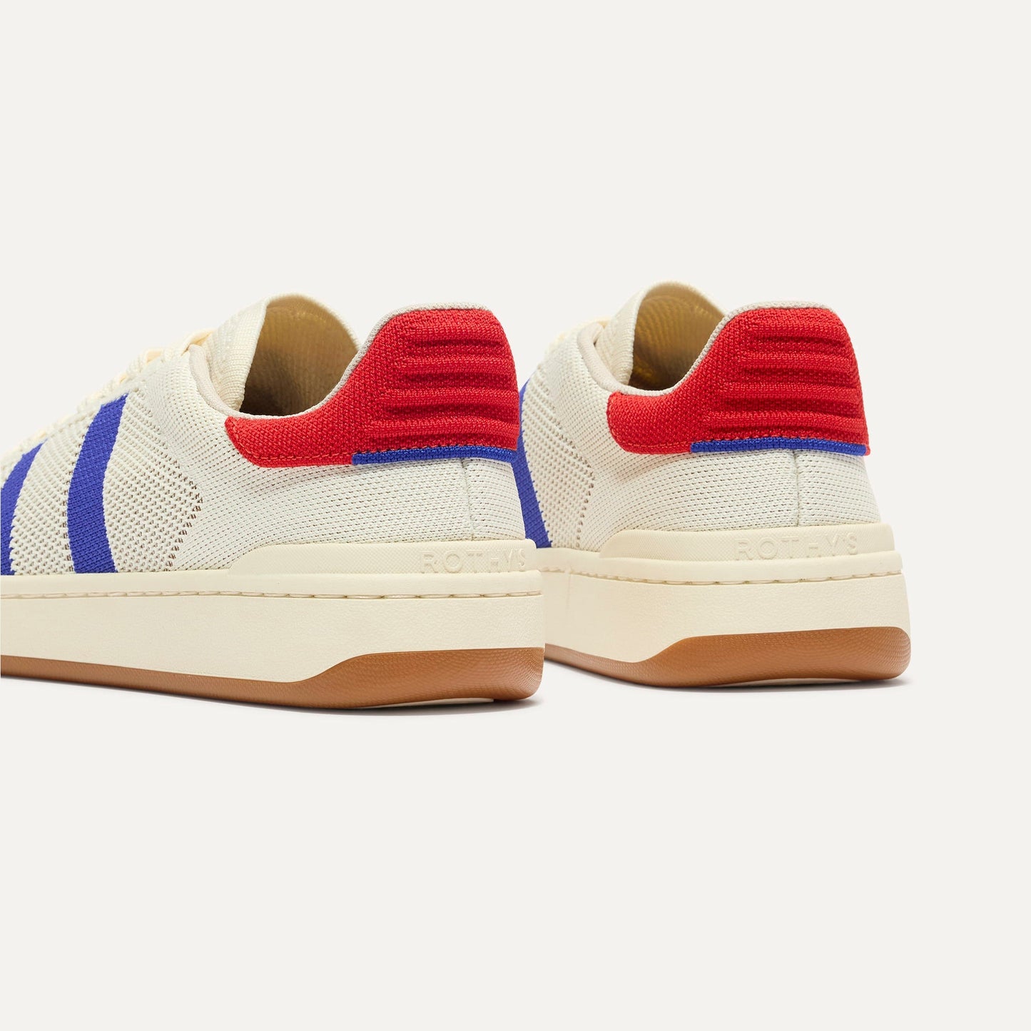 Rothy's The Men's Court Sneaker in Turbo Blue