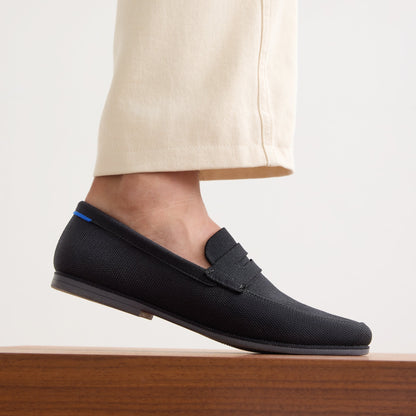 Rothy's Men's Ravello Penny Loafer in Black