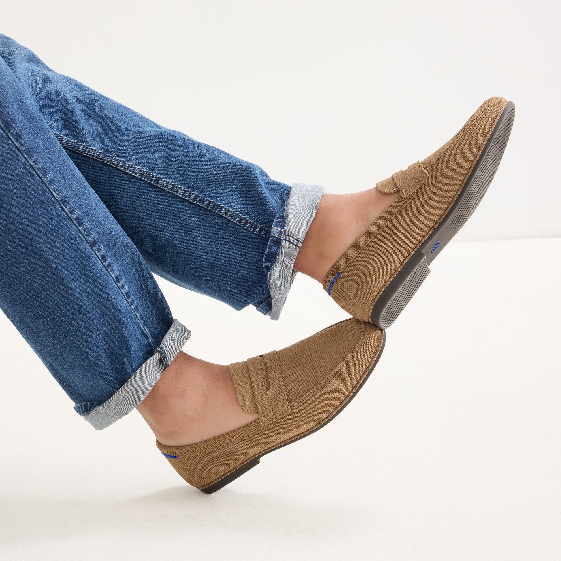 Rothy's Men's Ravello Penny Loafer in Morel