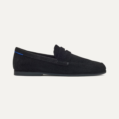 Rothy's Men's Ravello Penny Loafer in ReVelvet™ Black