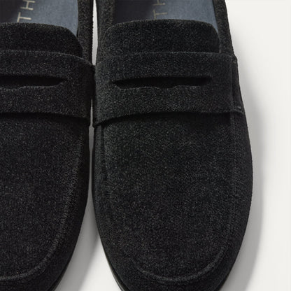 Rothy's Men's Ravello Penny Loafer in ReVelvet™ Black