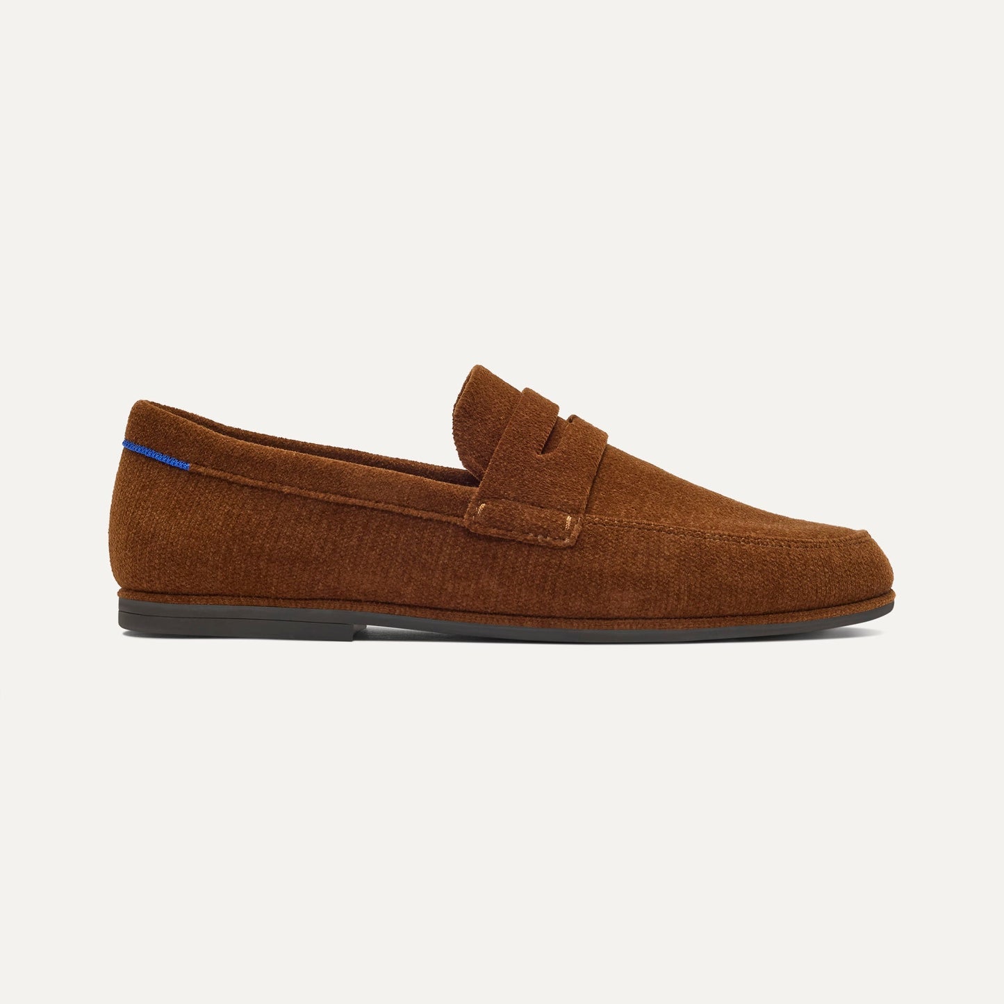 Rothy's Men's Ravello Penny Loafer in ReVelvet™ Russet