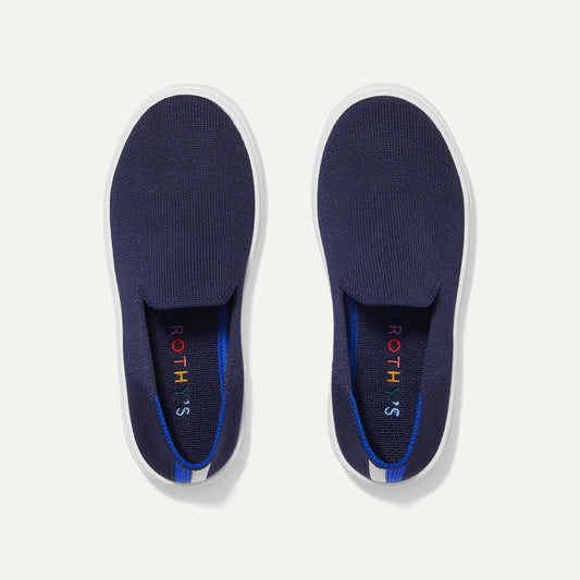 Rothy's The Kids Sneaker in Deep Navy