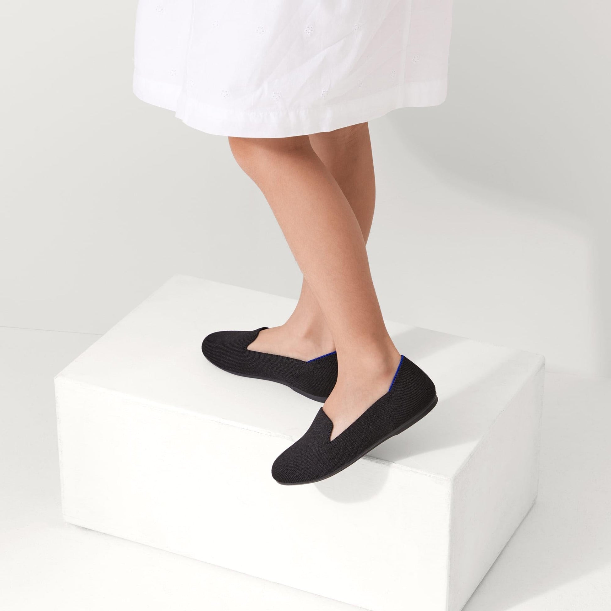 Rothy's The Kids Loafer in Black Solid