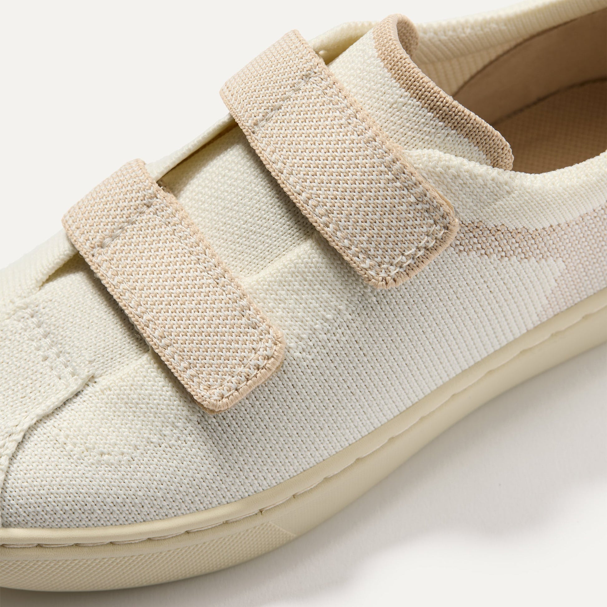 Rothy's The Kids Strap Sneaker in Vanilla Ice