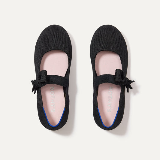 Rothy's The Kids Tux Bow Mary Jane in Black