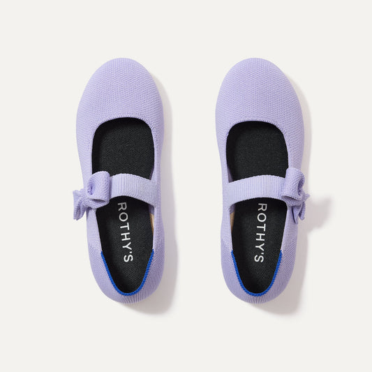 Rothy's The Kids Tux Bow Mary Jane in Soft Orchid