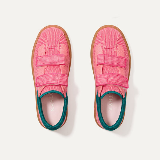 Rothy's The Kids Strap Sneaker in Watermelon