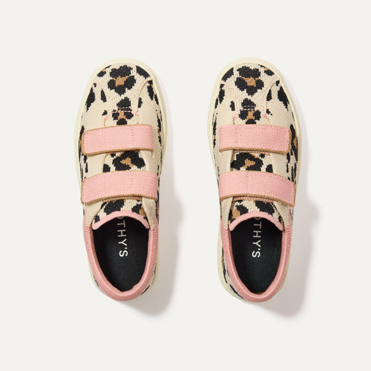 Rothy's The Kids Strap Sneaker in Cat Blush