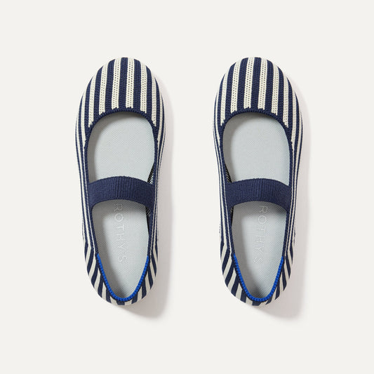 Rothy's The Kids Mary Jane in Sailor Stripe