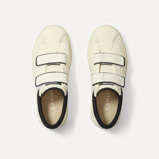 Rothy's The Kids Strap Sneaker in Chess Open-Knit