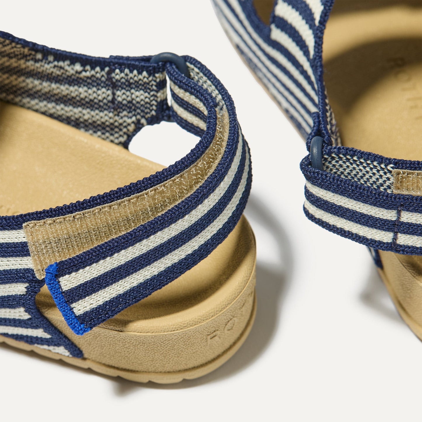 Rothy's The Kids Double Strap Sandal in Sailor Stripes