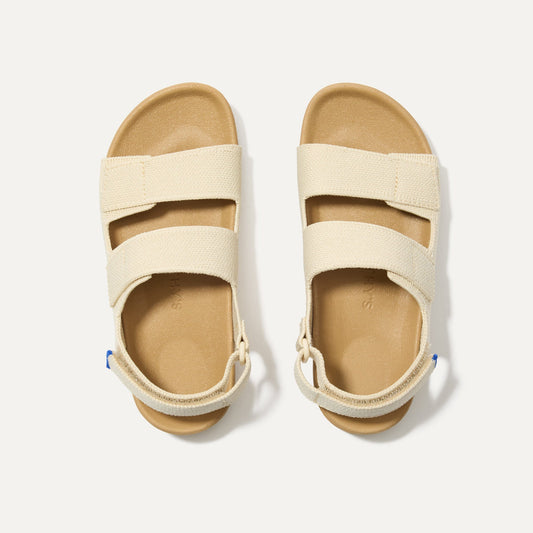 Rothy's The Kids Double Strap Sandal in Conch
