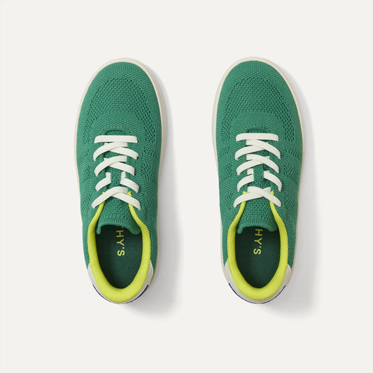 Rothy's Kids Stretch Sneaker in Emerald Pop