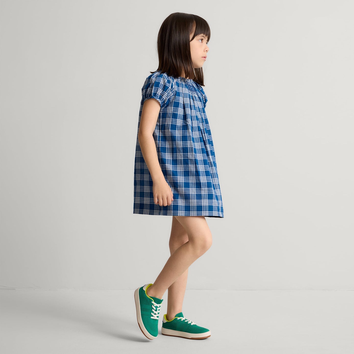 Rothy's Kids Stretch Sneaker in Emerald Pop
