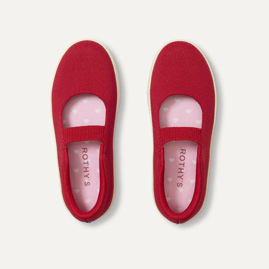 Rothy's Kids MJ Sneaker in Hot Sauce