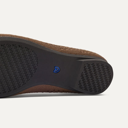 Rothy's Max Square Ballerina Flat in Cinnamon Mesh