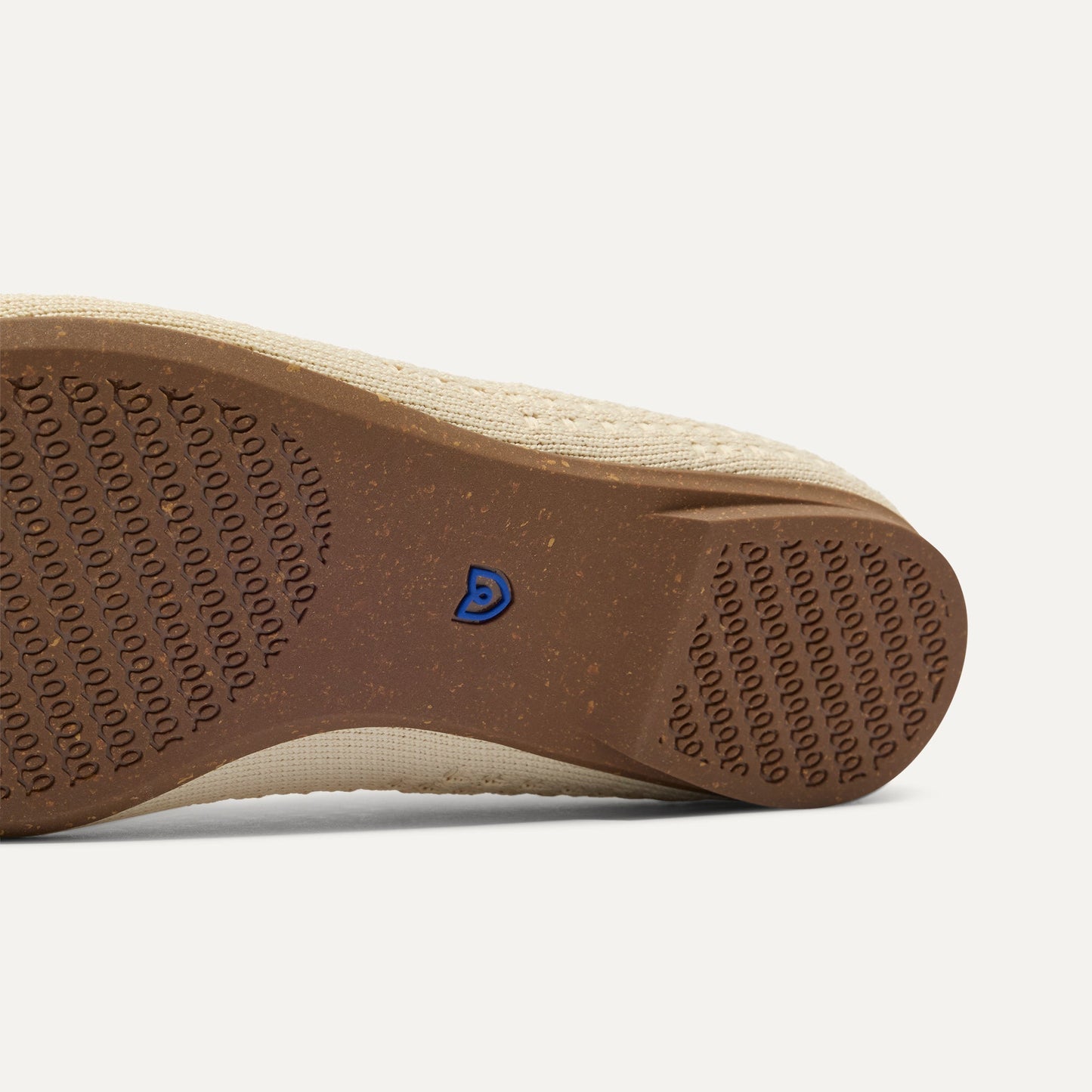 Rothy's Max Square Ballerina Flat in Off White Mesh