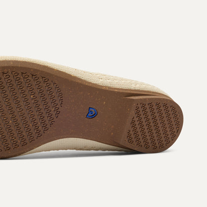Rothy's Max Square Ballerina Flat in Off White Mesh