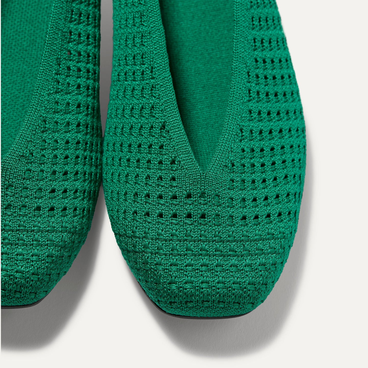 Rothy's Max Square Ballerina Flat in Clover Mesh