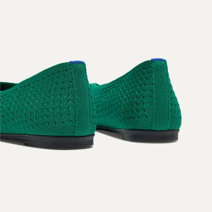 Rothy's Max Square Ballerina Flat in Clover Mesh