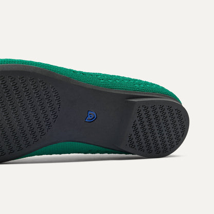 Rothy's Max Square Ballerina Flat in Clover Mesh