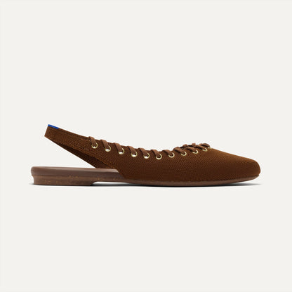 Rothy's The Almond Slingback in Eyelet Russet